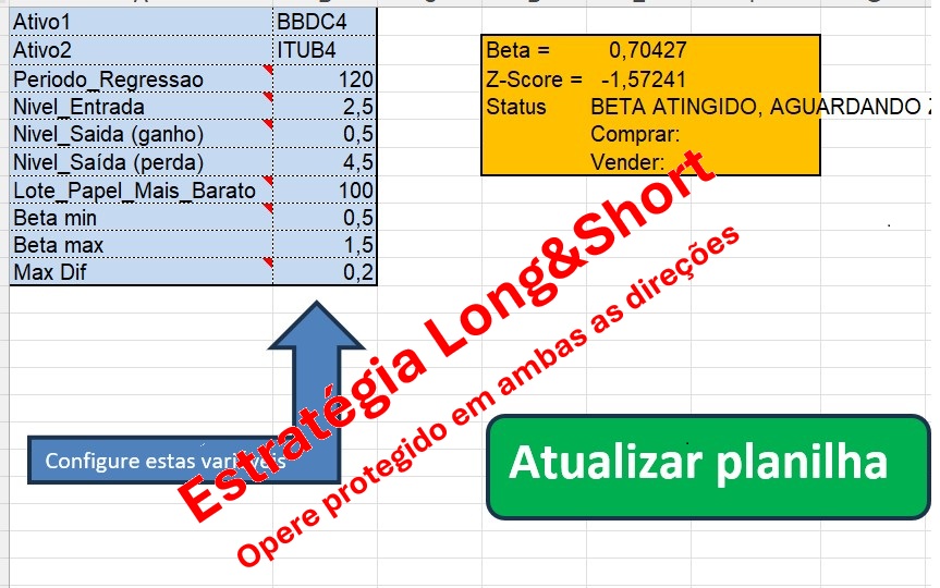 Imagem da planilha com tarja